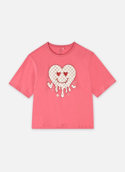 Name it T-shirts met korte mouwen Nkfkaren Ss Nreg Short Top Ps Noos meisjes roze