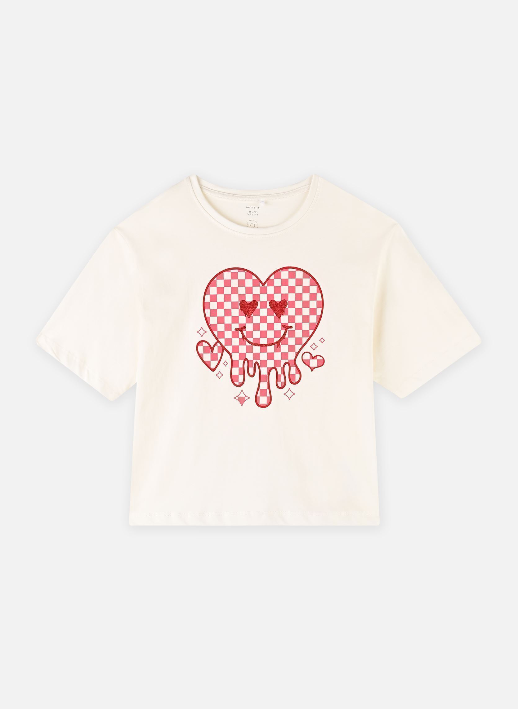Tee-shirts manches courtes Nkfkaren Ss Nreg Short Top Ps Noos fille blanc Name it Tee-shirts manches courtes Nkfkaren Ss Nreg Short Top Ps Noos fille blanc CLOUD DANCER