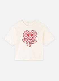 Tee-shirts manches courtes Nkfkaren Ss Nreg Short Top Ps Noos fille rose