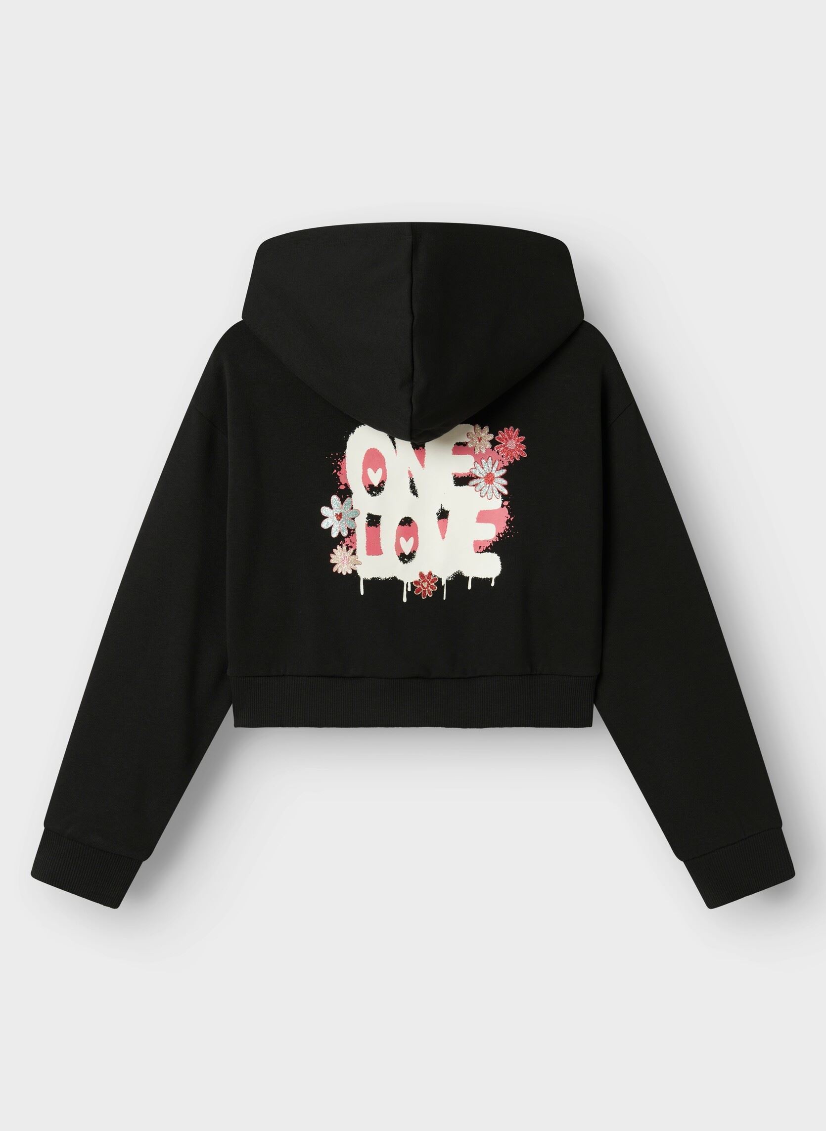 Sweats à capuche Nkfkory Ls Crop Boxy Swe Wh Bru Ps Noos fille noir Name it Sweats à capuche Nkfkory Ls Crop Boxy Swe Wh Bru Ps Noos fille noir BLACK