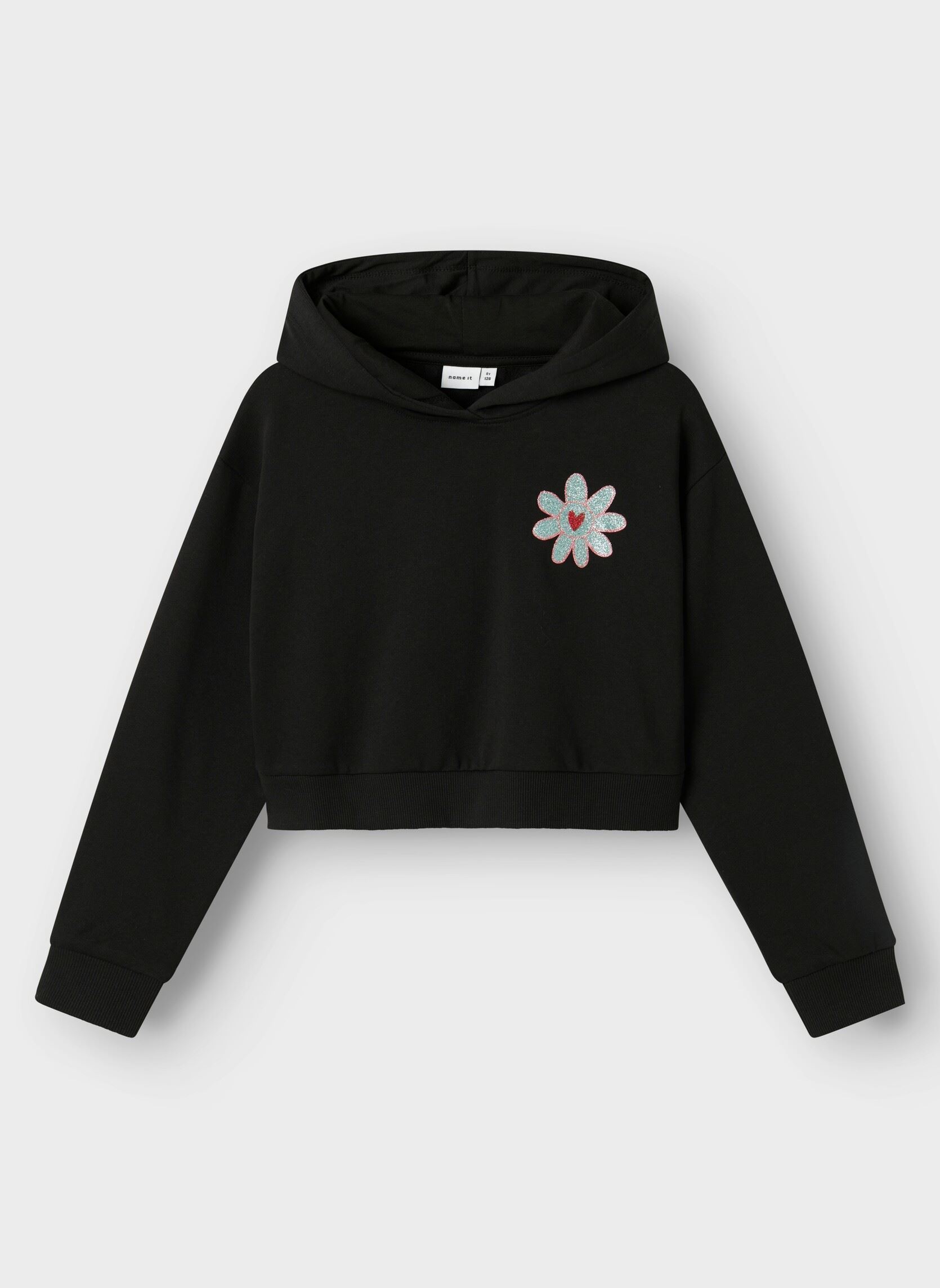 Sweats à capuche Nkfkory Ls Crop Boxy Swe Wh Bru Ps Noos fille noir Name it Sweats à capuche Nkfkory Ls Crop Boxy Swe Wh Bru Ps Noos fille noir BLACK