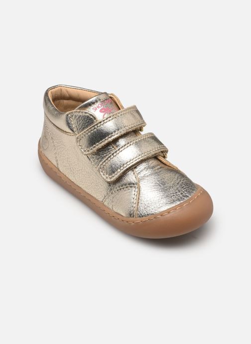 Shoo Pom Bottines Plum Easy fille or et bronze