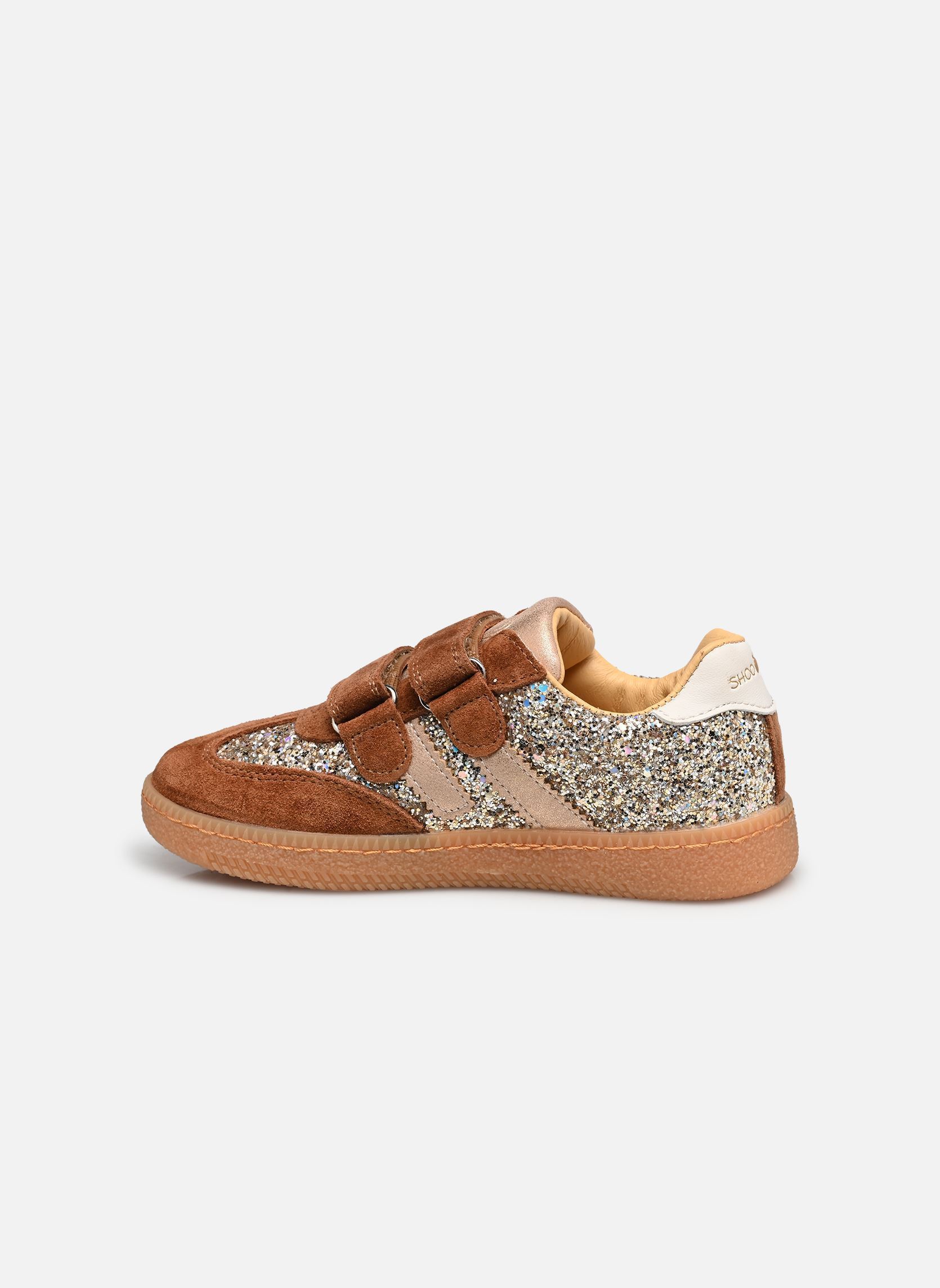 Niedrige Sneaker Yuzu Lo Scratch mädchen gold und bronze Shoo Pom Niedrige Sneaker Yuzu Lo Scratch mädchen gold und bronze BROWN-PLATINE