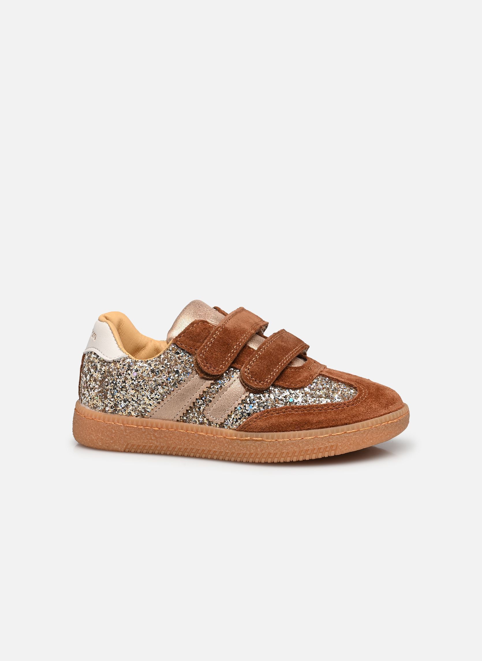 Niedrige Sneaker Yuzu Lo Scratch mädchen gold und bronze Shoo Pom Niedrige Sneaker Yuzu Lo Scratch mädchen gold und bronze BROWN-PLATINE