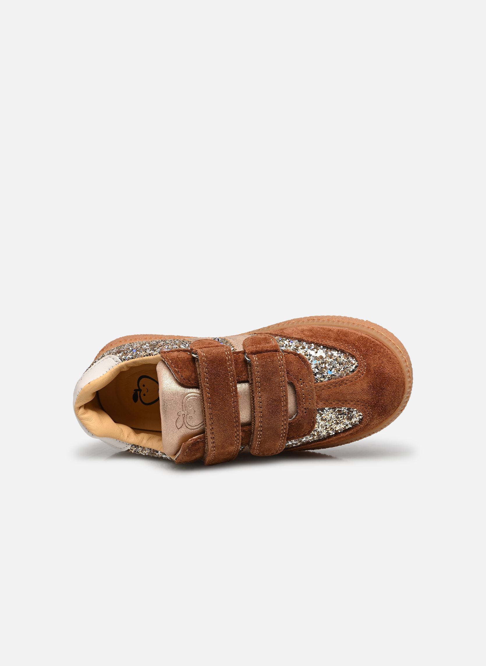 Niedrige Sneaker Yuzu Lo Scratch mädchen gold und bronze Shoo Pom Niedrige Sneaker Yuzu Lo Scratch mädchen gold und bronze BROWN-PLATINE
