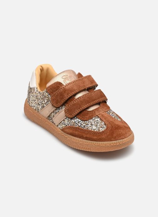 Shoo Pom Niedrige Sneaker Yuzu Lo Scratch mädchen gold und bronze
