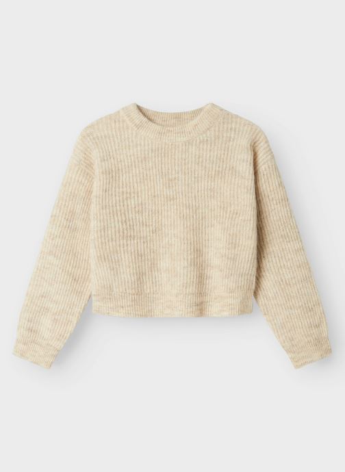 Name it Truien Nkfholly Ls Boxy Short Knit Noos meisjes beige
