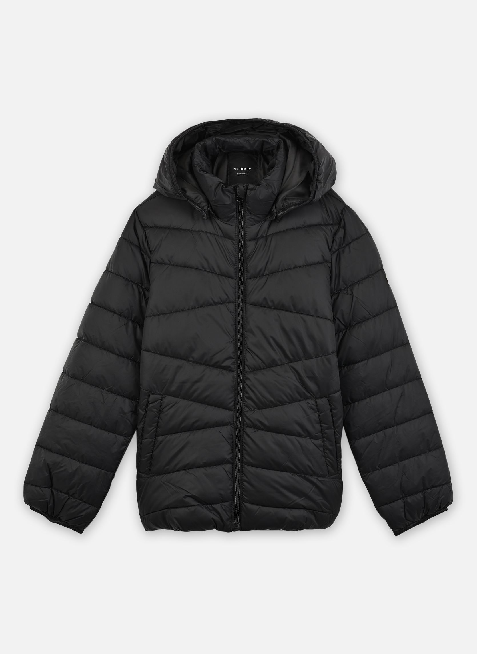 Gewatteerde jassen Nkfmarble Jacket Pb Fr meisjes zwart Name it Gewatteerde jassen Nkfmarble Jacket Pb Fr meisjes zwart Black