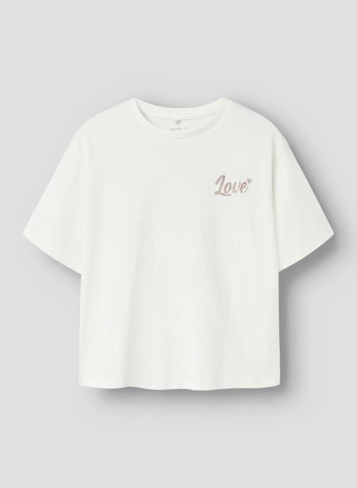 Name it T-shirts met korte mouwen Nkfnaomi Ss Rlx Top Ps meisjes wit