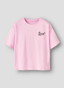 Tee-shirts manches courtes Nkfnaomi Ss Rlx Top Ps fille rose