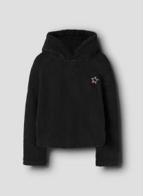 Kapuzenpullover Nkfodette Ls Teddy Pullover Wh Ps mädchen schwarz Name it Kapuzenpullover Nkfodette Ls Teddy Pullover Wh Ps mädchen schwarz BLACK