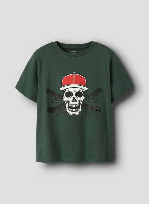 Name it Kurzarm-T-Shirts Nkmnotti Ss Nreg Top Ps Noos jungen grün