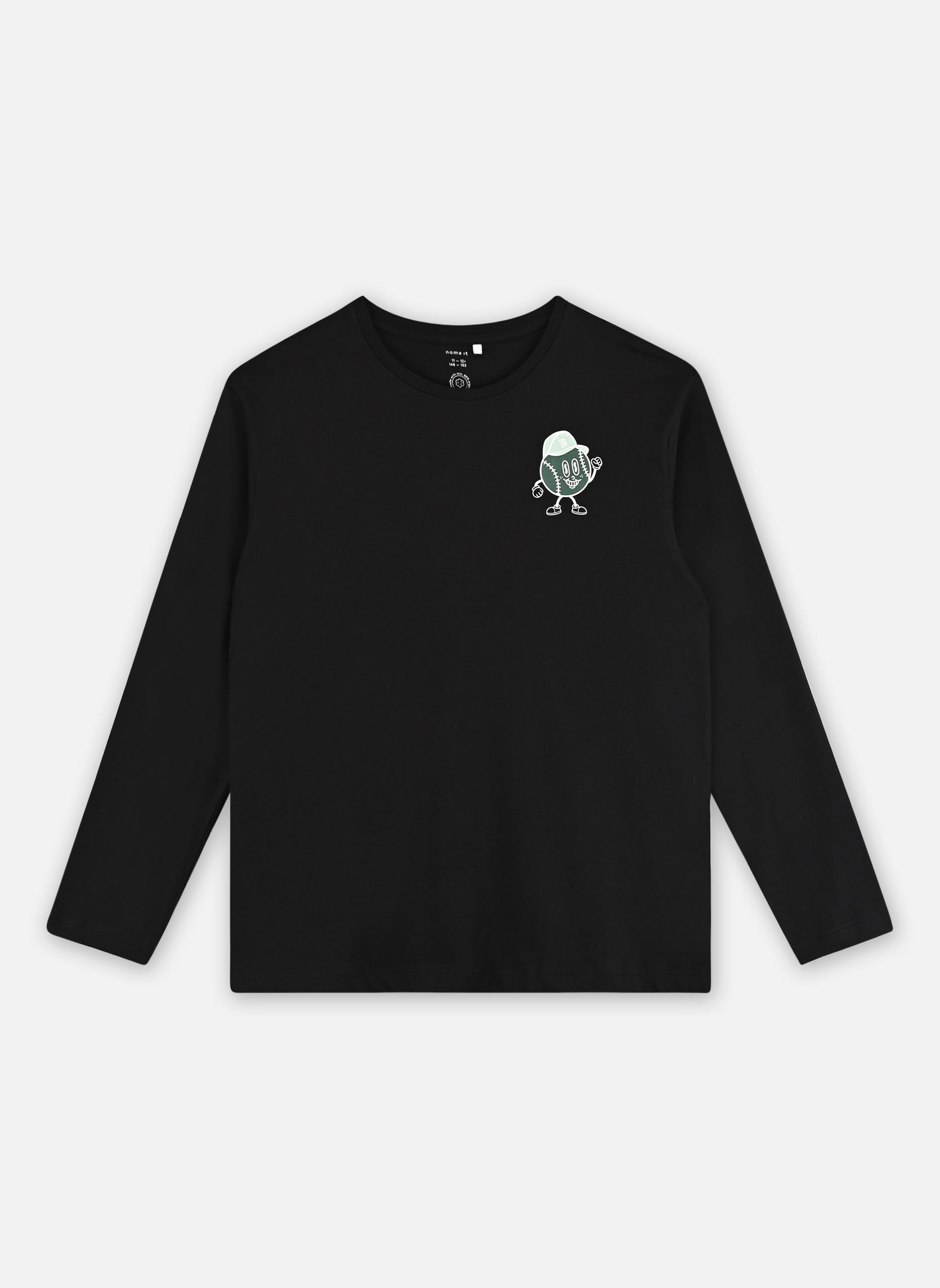 T-shirts met lange mouwen Nkmothon Ls Nreg Top Ps jongens zwart Name it T-shirts met lange mouwen Nkmothon Ls Nreg Top Ps jongens zwart BLACK