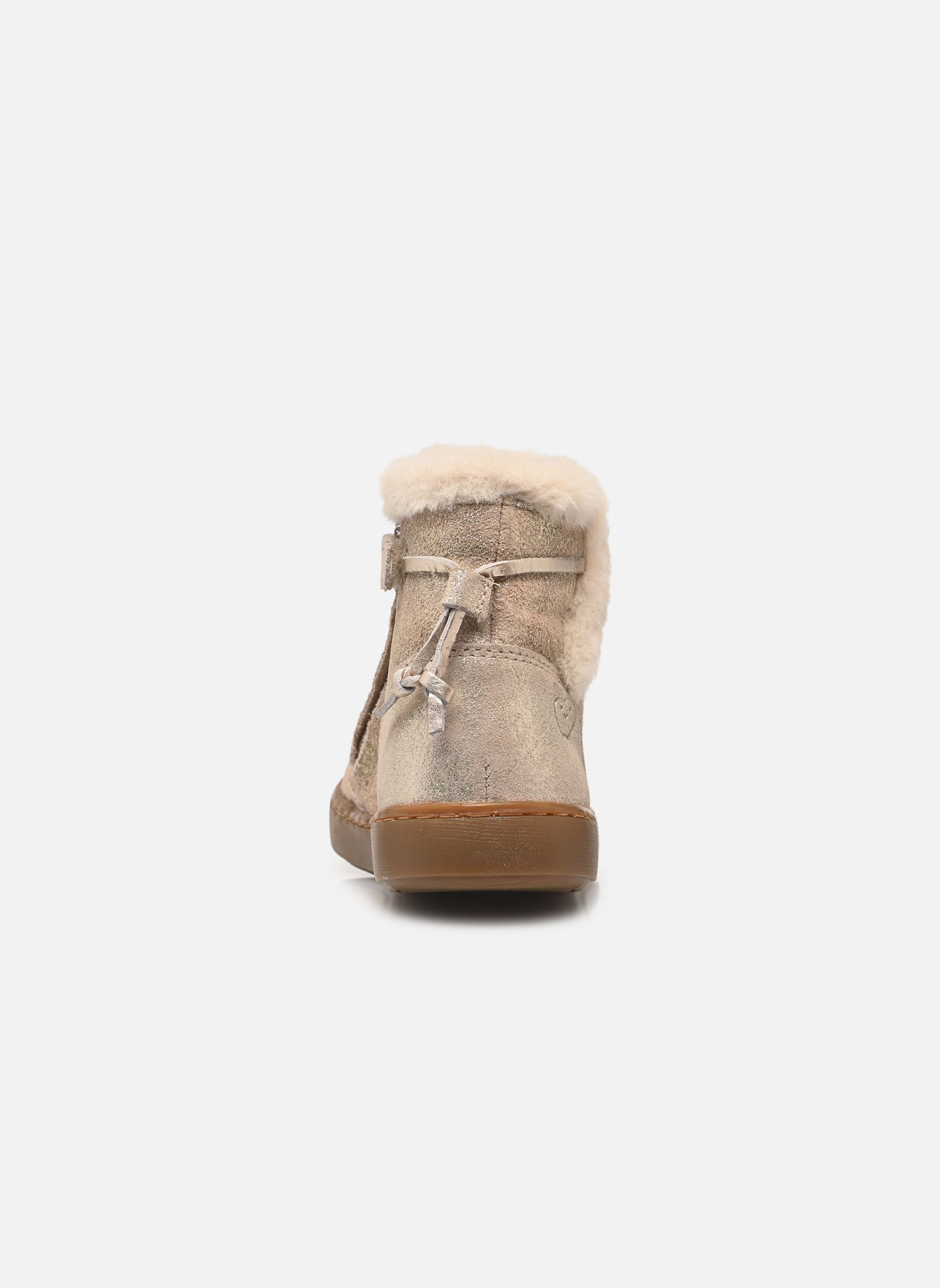 Laarzen Play Fur Sweet meisjes goud en brons Shoo Pom Laarzen Play Fur Sweet meisjes goud en brons TAUPE-PLATINE