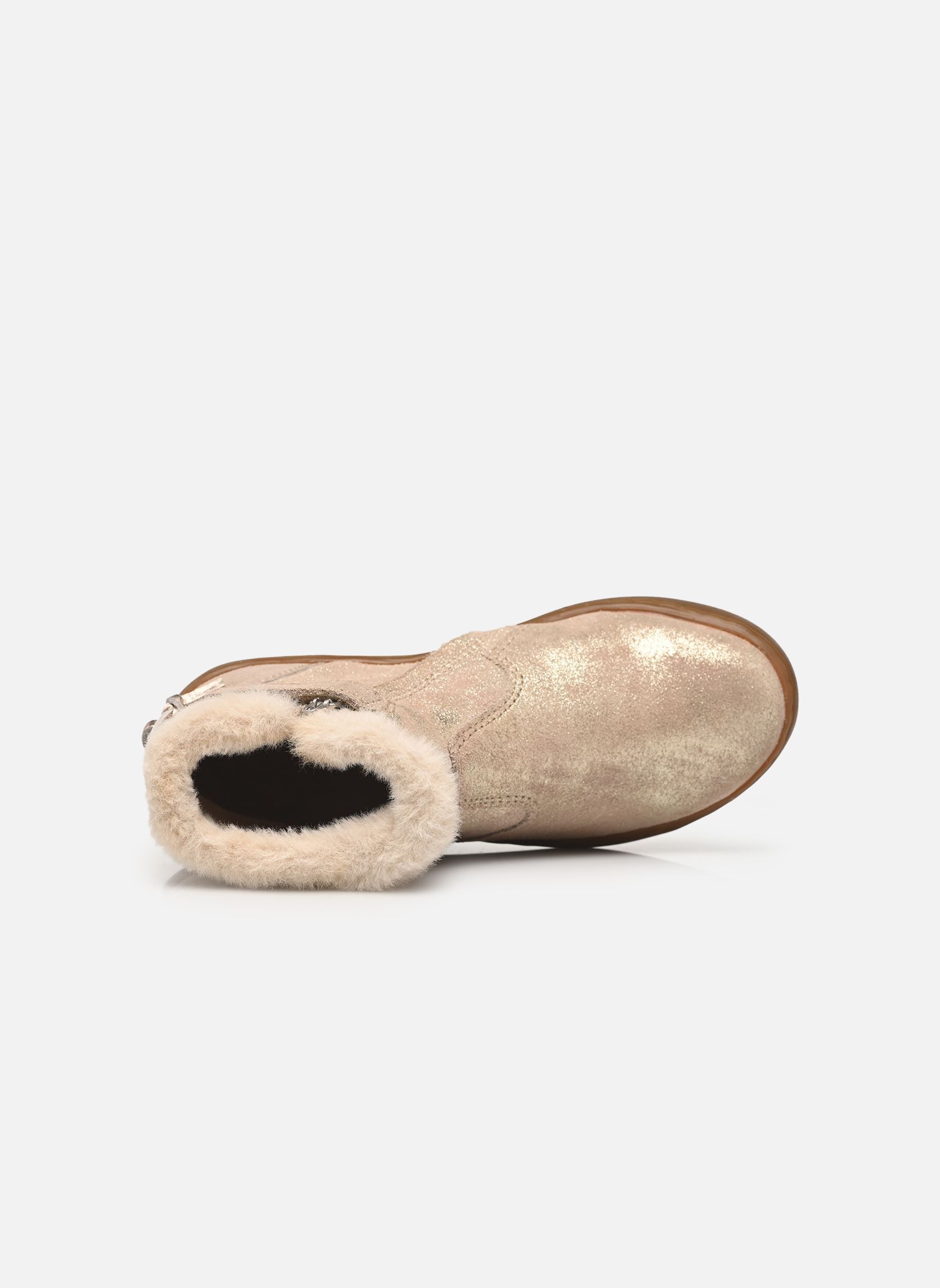 Laarzen Play Fur Sweet meisjes goud en brons Shoo Pom Laarzen Play Fur Sweet meisjes goud en brons TAUPE-PLATINE