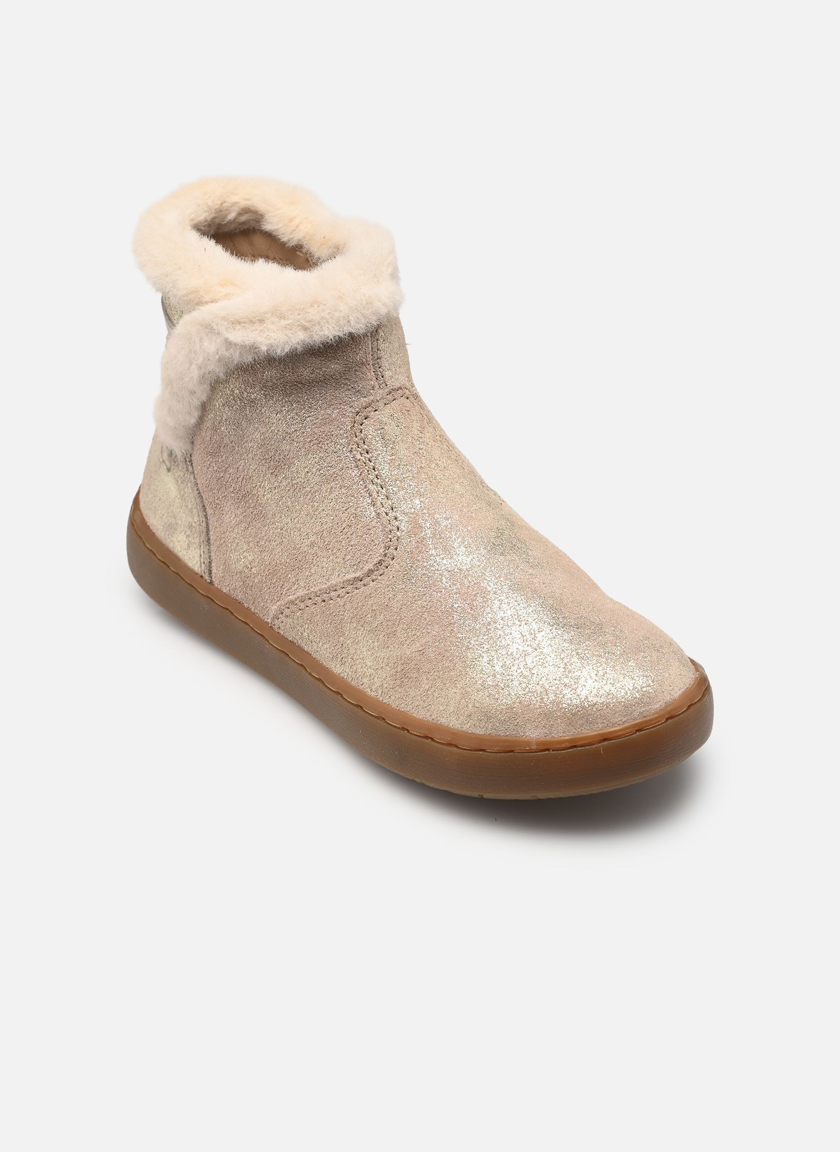 Laarzen Play Fur Sweet meisjes goud en brons Shoo Pom Laarzen Play Fur Sweet meisjes goud en brons TAUPE-PLATINE
