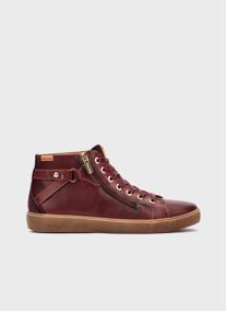 Baskets basses LANZAROTE femme rouge
