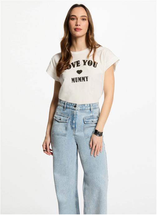 Morgan Tee-shirts 251-DMUMMY femme blanc