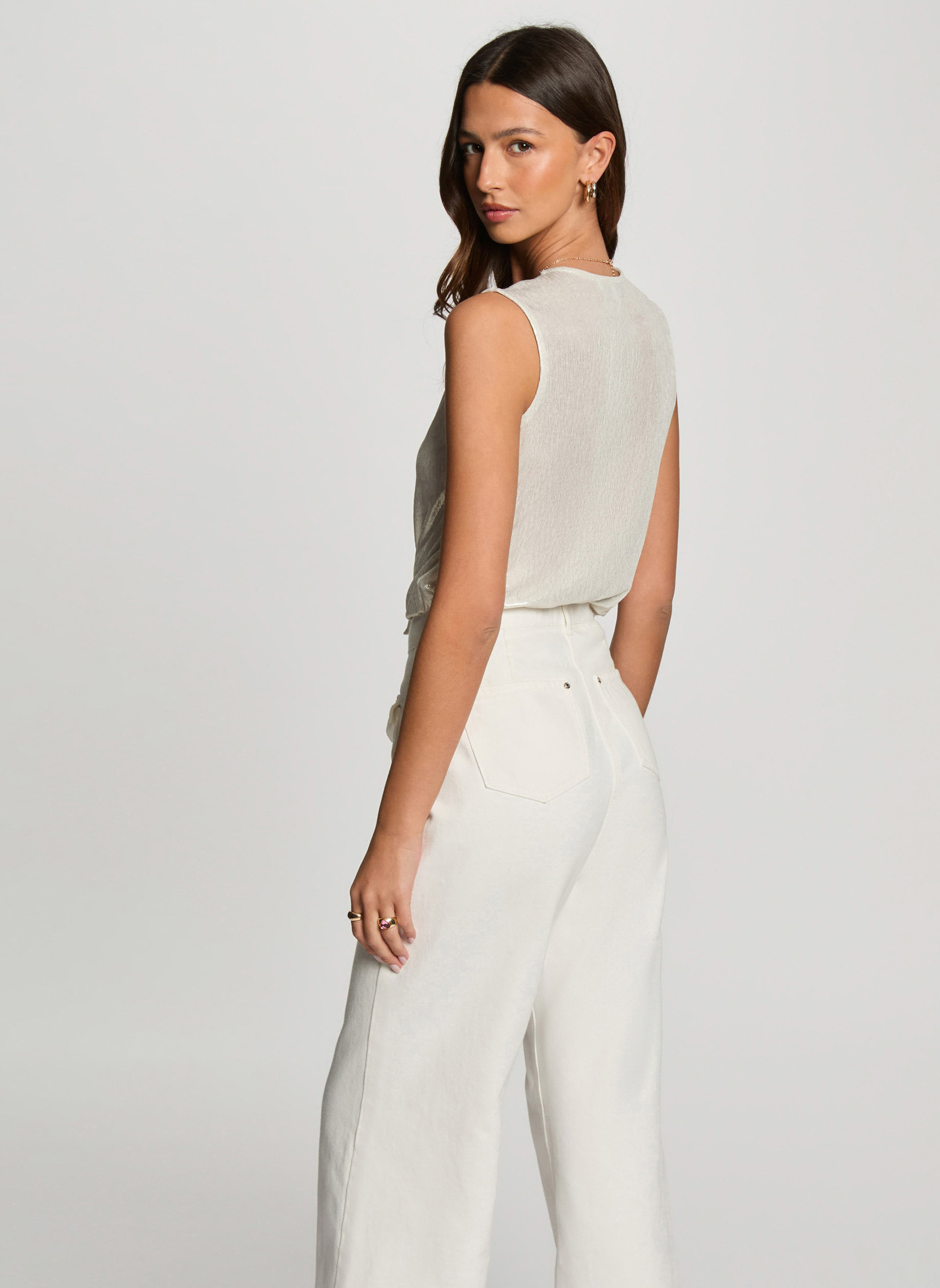 Débardeurs 251-DMYLENE femme argent Morgan Débardeurs 251-DMYLENE femme argent Argent