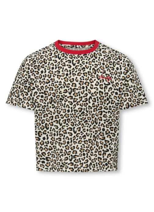 Kids Only Tee-shirts manches courtes Koganna Life Ss Leo Top Cs Jrs fille blanc