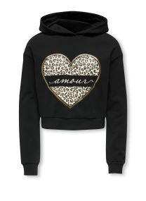 Sweats à capuche Kogcooper Life Heart Ls Hoodie Swt Noos fille blanc
