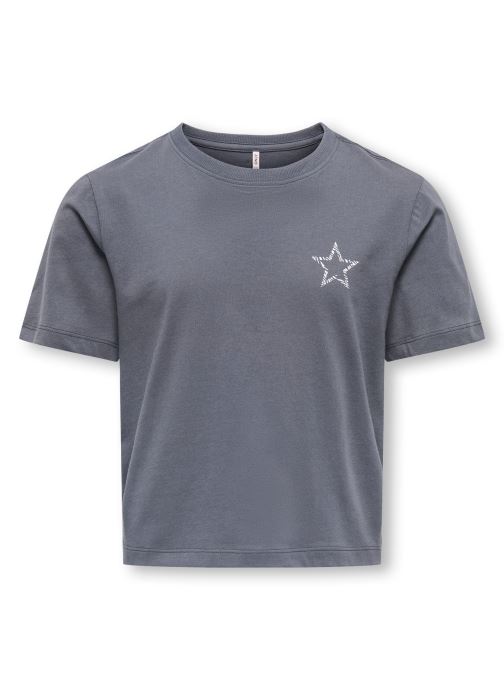 Kids Only T-shirts met korte mouwen Kogrex S/S Printed Top Jrs meisjes grijs