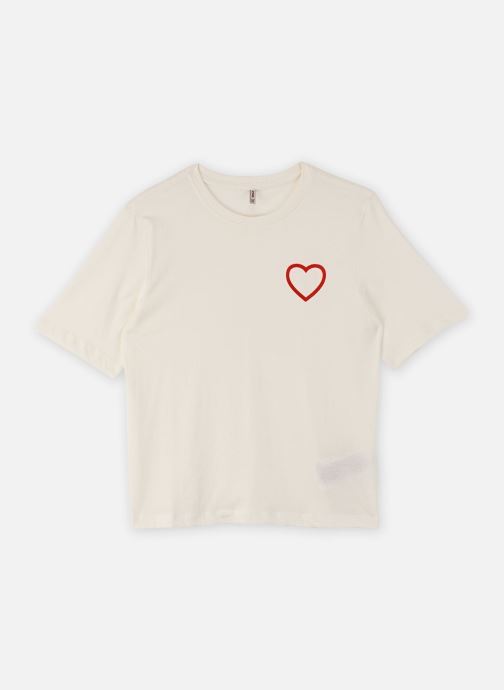 Kids Only T-shirts met korte mouwen Kogrex S/S Printed Top Jrs meisjes wit