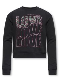 Jersey con capucha Kogceleste Life L/S Short O-Neck Fr Swt niña rosa