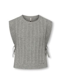 Pulls Kogkatia Life O-Neck Vest Knt fille gris Kids Only Pulls Kogkatia Life O-Neck Vest Knt fille gris MEDIUM GREY MELANGE