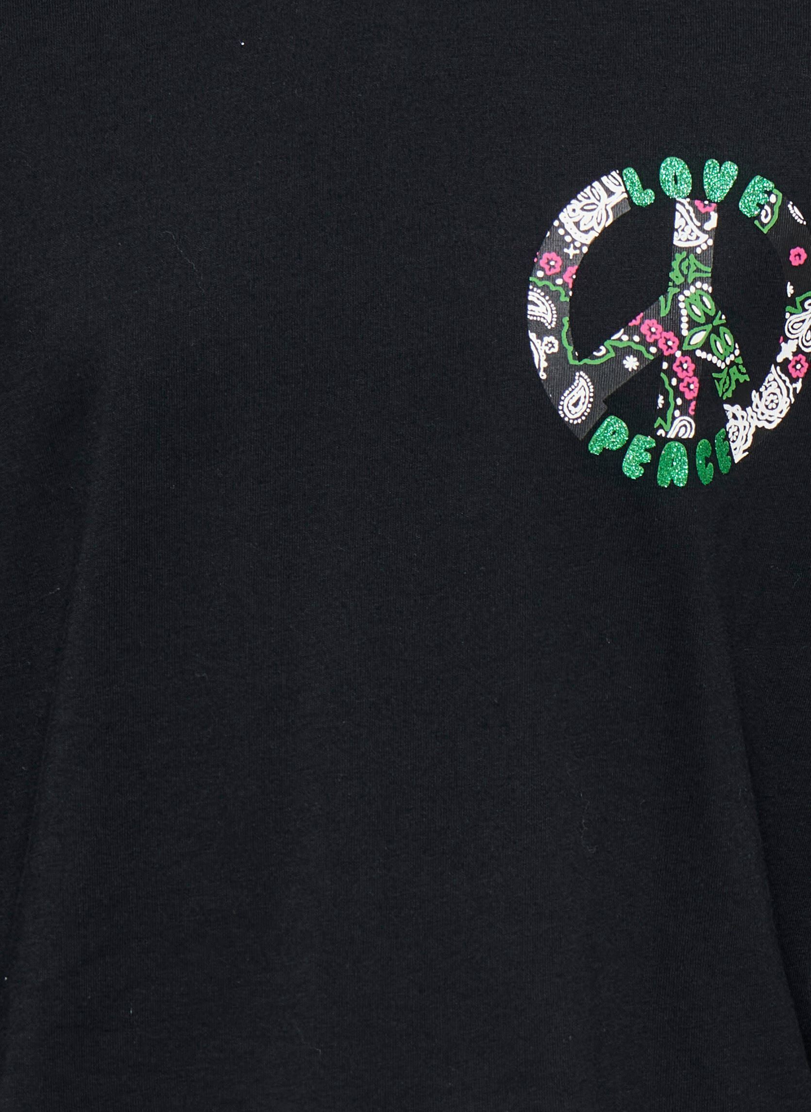 Camisetas de manga larga Kogoli Life Peace Loose L/S Top Fr Jrs niña negro Kids Only Camisetas de manga larga Kogoli Life Peace Loose L/S Top Fr Jrs niña negro BLACK