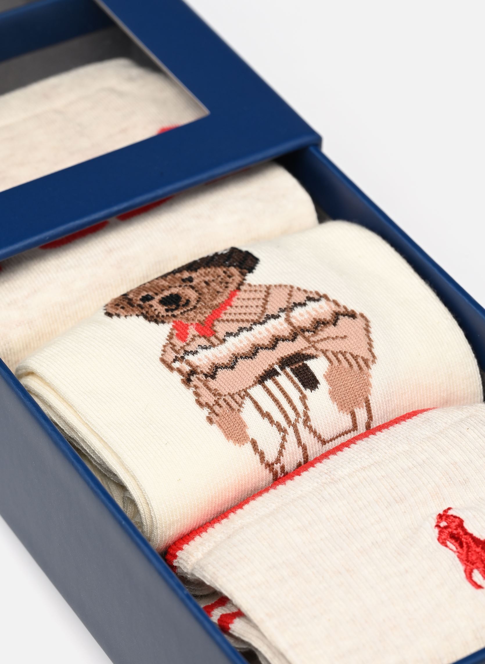 Chaussettes CLRD BR GTBX-CREW SOCK-3 PACK femme beige Polo Ralph Lauren Chaussettes CLRD BR GTBX-CREW SOCK-3 PACK femme beige OATMEAL HTR/IVORY/OATMEAL HTR