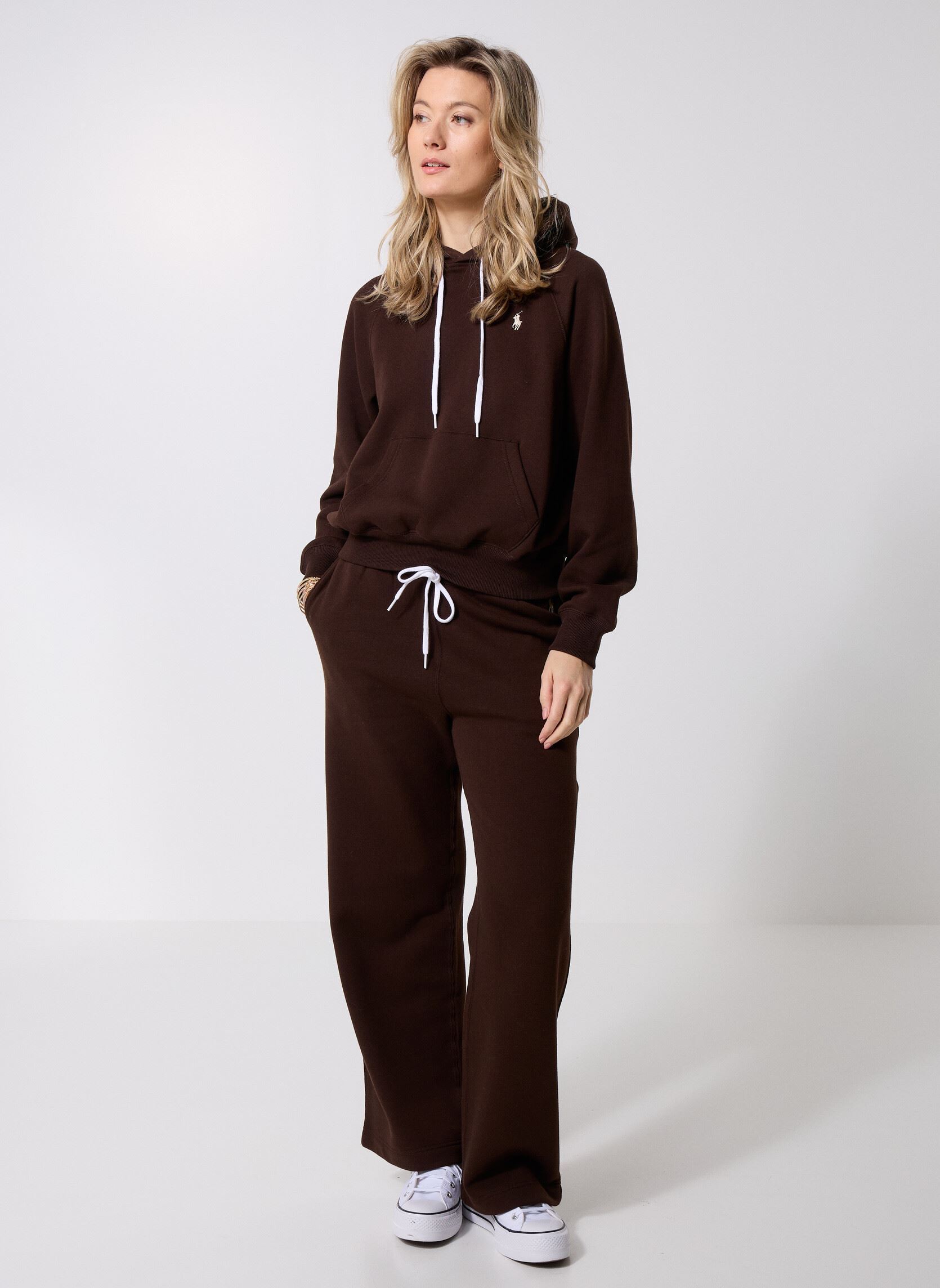 Kapuzenpullover KNIT-SWEATSHIRT HOODIE damen braun Polo Ralph Lauren Kapuzenpullover KNIT-SWEATSHIRT HOODIE damen braun CIRCUIT BROWN