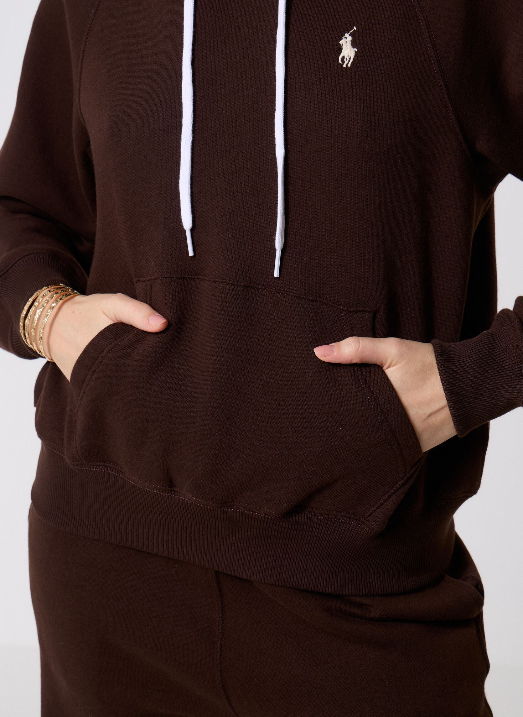 Kapuzenpullover KNIT-SWEATSHIRT HOODIE damen braun Polo Ralph Lauren Kapuzenpullover KNIT-SWEATSHIRT HOODIE damen braun CIRCUIT BROWN
