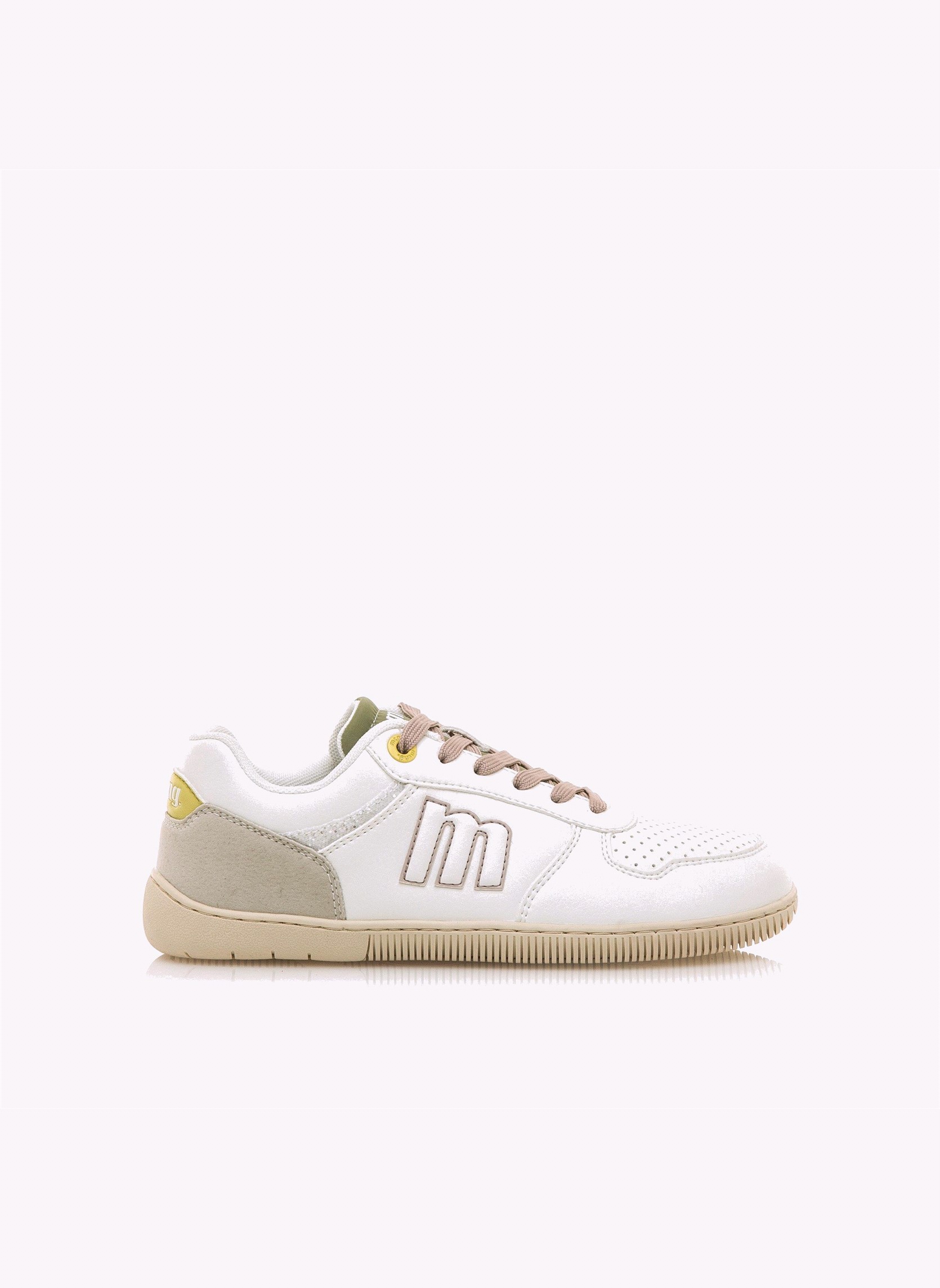Baskets basses Sneakers Femme MTNG FREE ARIA marron femme blanc MTNG Baskets basses Sneakers Femme MTNG FREE ARIA marron femme blanc Blanc mat