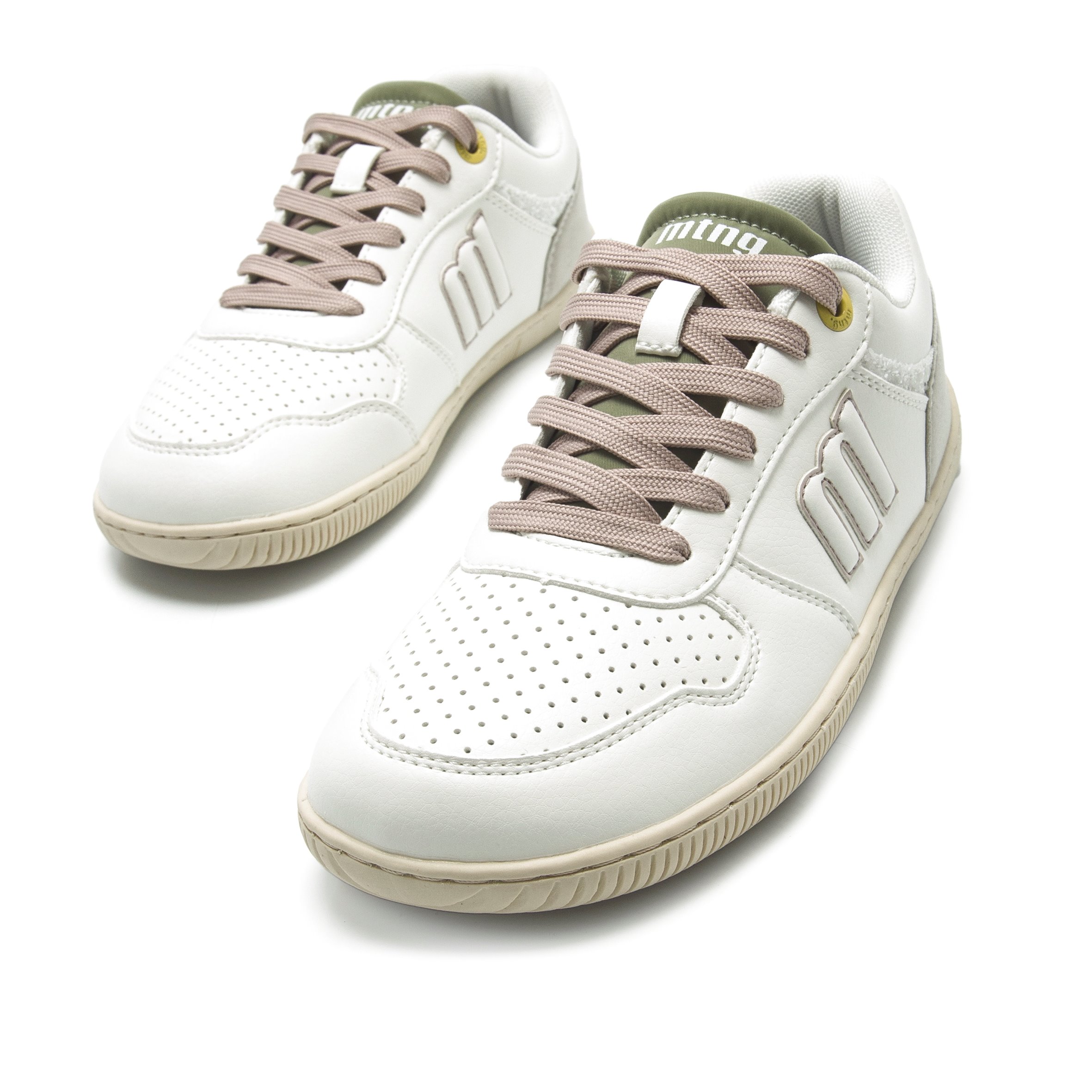 Baskets basses Sneakers Femme MTNG FREE ARIA marron femme blanc MTNG Baskets basses Sneakers Femme MTNG FREE ARIA marron femme blanc Blanc mat