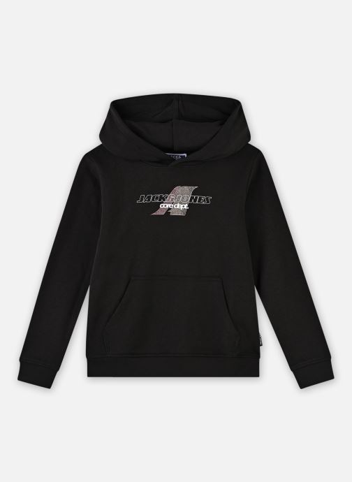 Jack & Jones Sweats à capuche Jcotier Front Print Sweat Hood Sn Jnr garçon noir