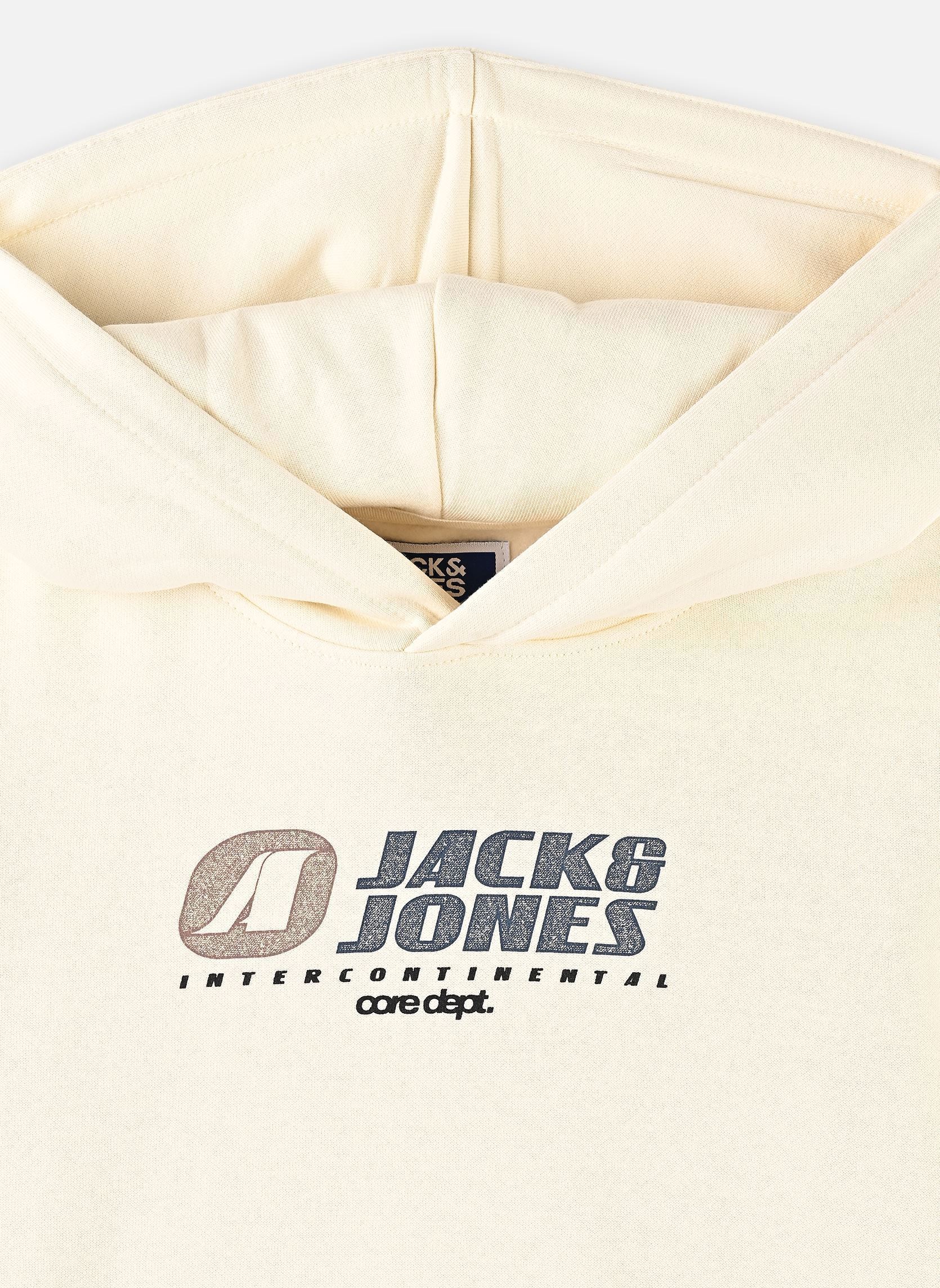 Hoodies Jcotier Front Print Sweat Hood Sn Jnr jongens geel Jack & Jones Hoodies Jcotier Front Print Sweat Hood Sn Jnr jongens geel SWEET CORN