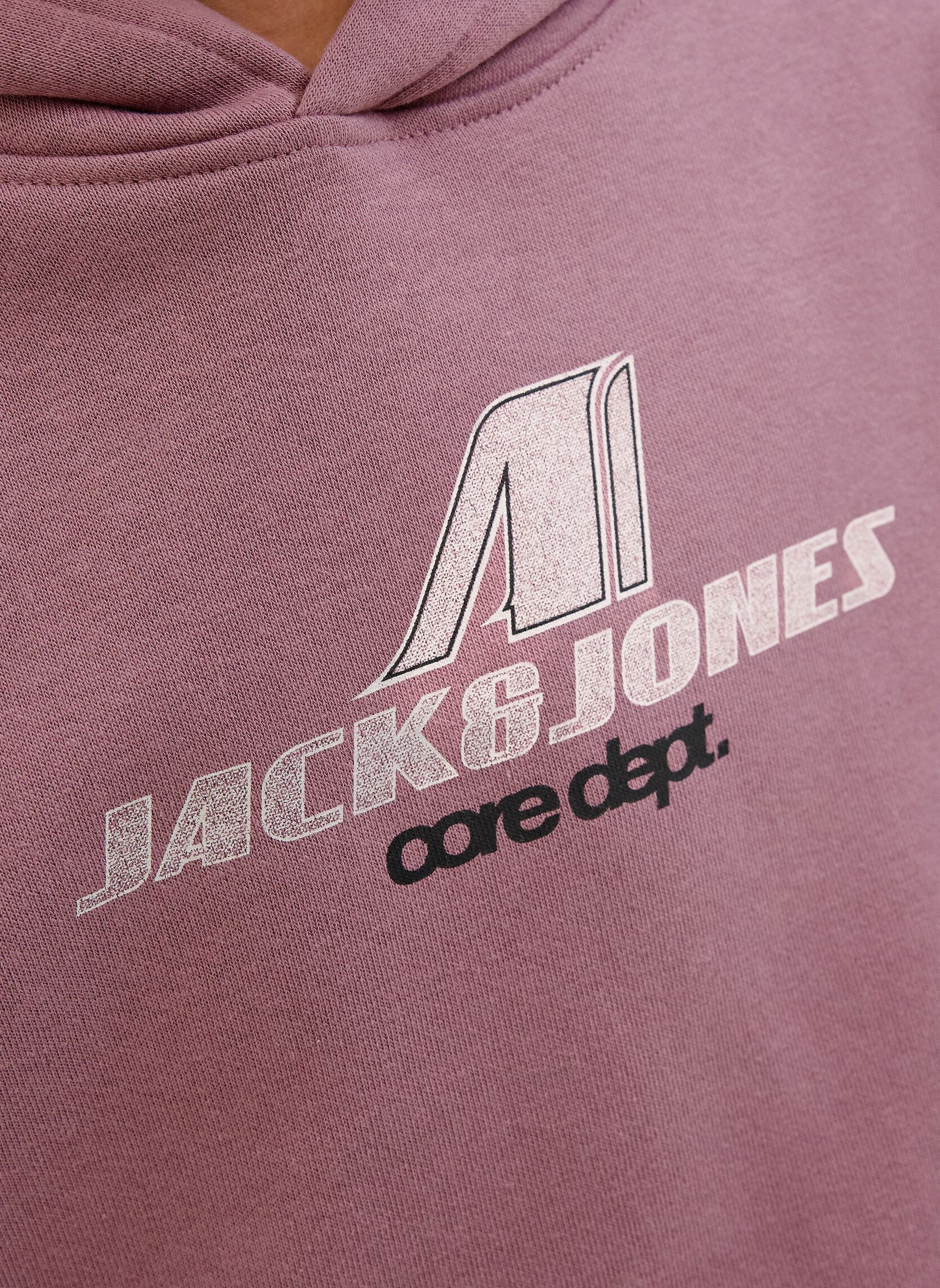Kapuzenpullover Jcotier Front Print Sweat Hood Sn Jnr jungen rosa Jack & Jones Kapuzenpullover Jcotier Front Print Sweat Hood Sn Jnr jungen rosa GRAPE SHAKE