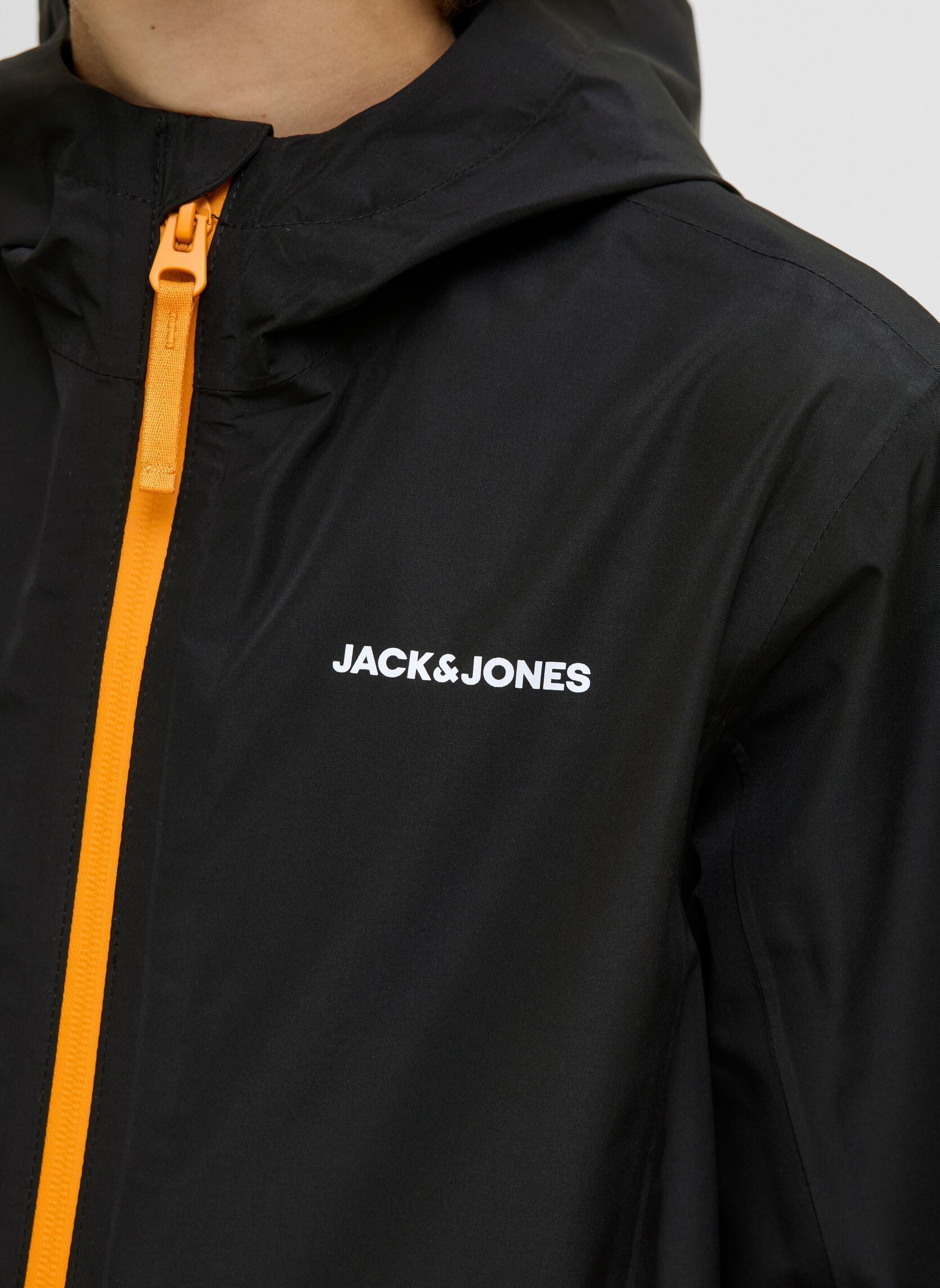 Vestes imperméables et coupe-vents Jjeflynn Rain Jacket Sn Jnr garçon noir Jack & Jones Vestes imperméables et coupe-vents Jjeflynn Rain Jacket Sn Jnr garçon noir BLACK