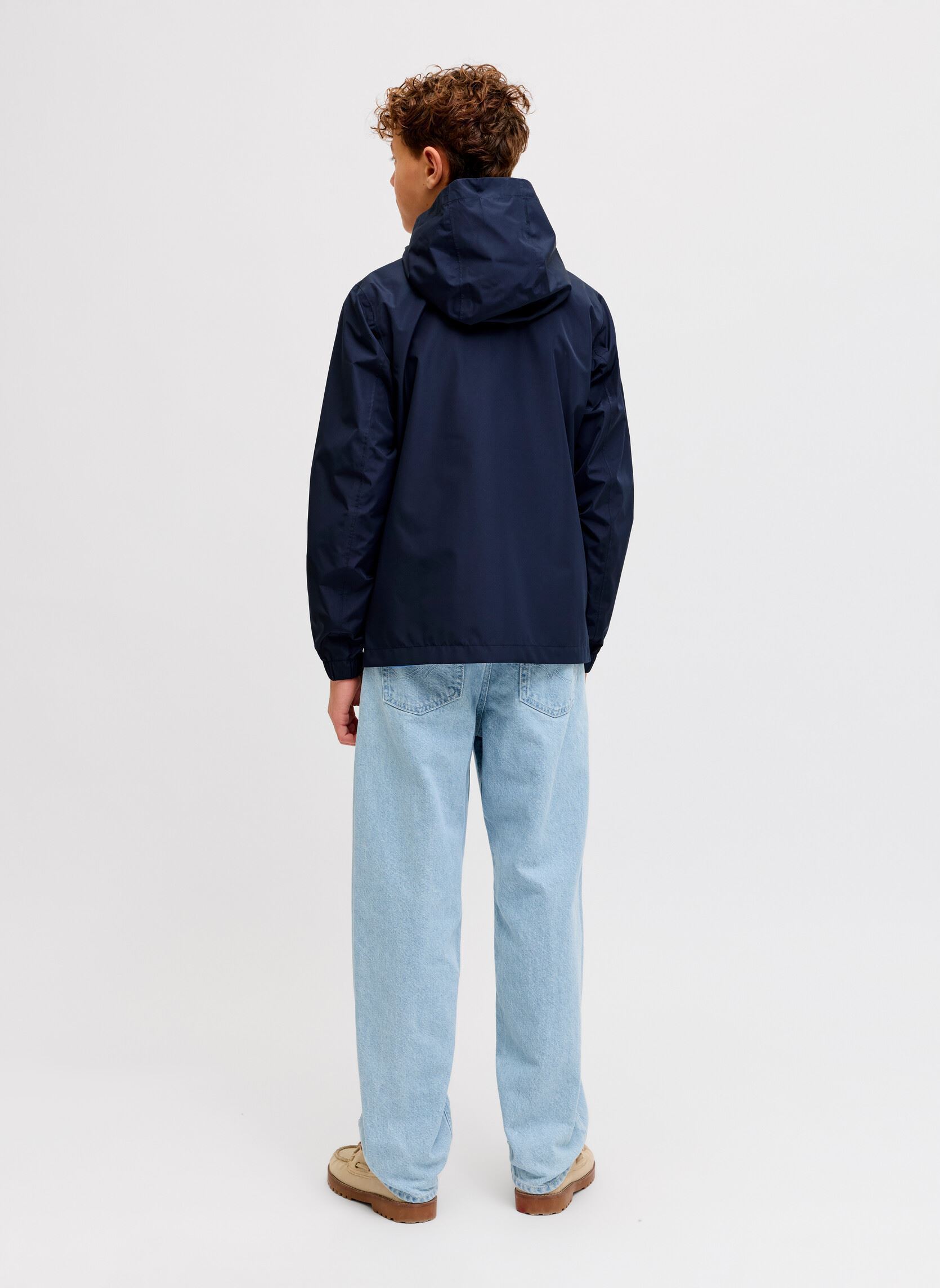 Vestes imperméables et coupe-vents Jjeflynn Rain Jacket Sn Jnr garçon bleu Jack & Jones Vestes imperméables et coupe-vents Jjeflynn Rain Jacket Sn Jnr garçon bleu NAVY BLAZER