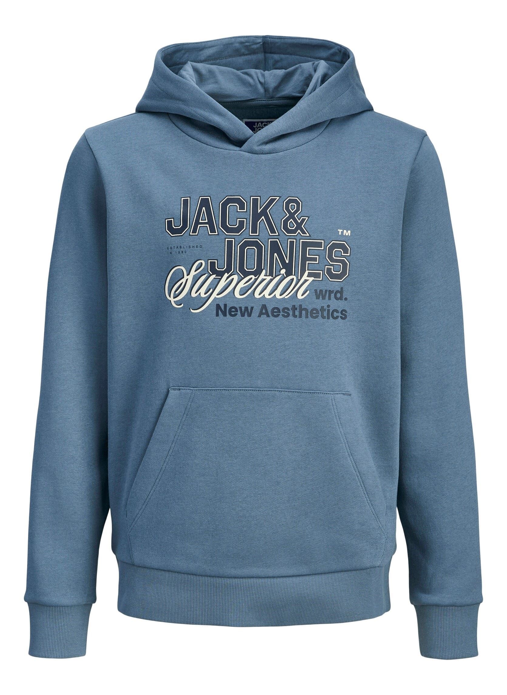 Vêtements Jack & Jones Jjelogo Sweat Hood 2 Col 2526 Noos Jnr pour Enfant - vue 3
