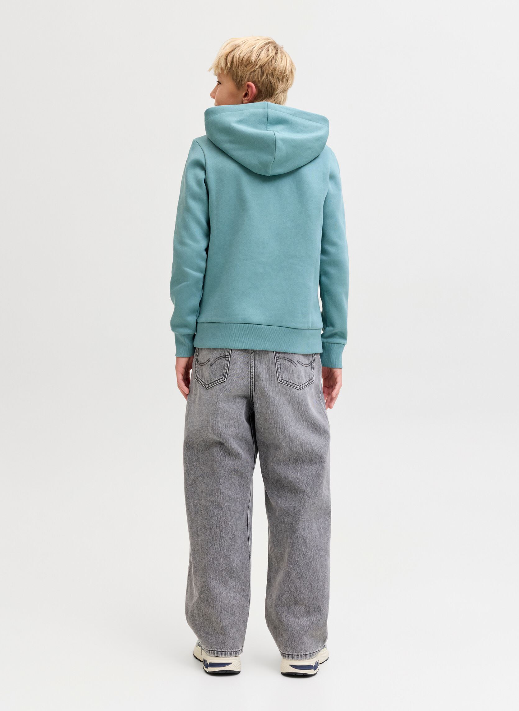 Sweats à capuche Jjelogo Sweat Hood 2 Col 25/26 Noos Jnr garçon bleu Jack & Jones Sweats à capuche Jjelogo Sweat Hood 2 Col 25/26 Noos Jnr garçon bleu MINERAL BLUE