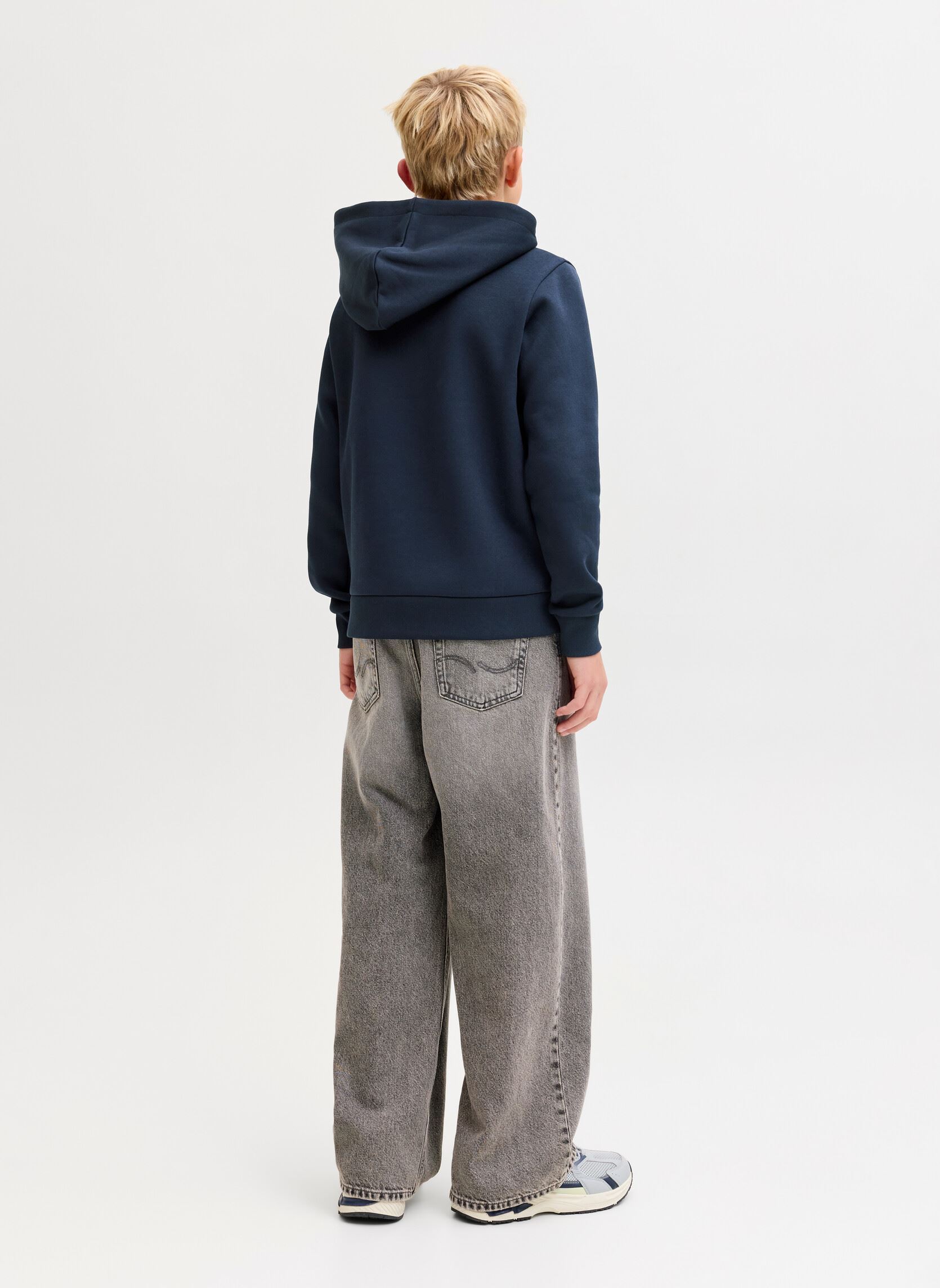 Kapuzenpullover Jjelogo Sweat Hood 2 Col 25/26 Noos Jnr jungen blau Jack & Jones Kapuzenpullover Jjelogo Sweat Hood 2 Col 25/26 Noos Jnr jungen blau NAVY BLAZER