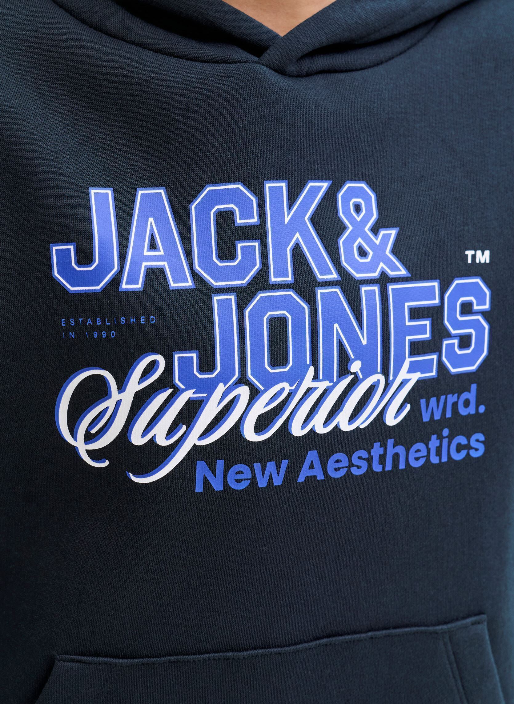 Kapuzenpullover Jjelogo Sweat Hood 2 Col 25/26 Noos Jnr jungen blau Jack & Jones Kapuzenpullover Jjelogo Sweat Hood 2 Col 25/26 Noos Jnr jungen blau NAVY BLAZER