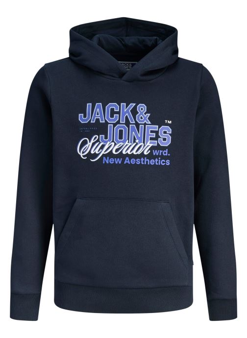 Jack & Jones Kapuzenpullover Jjelogo Sweat Hood 2 Col 25/26 Noos Jnr jungen blau