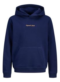Kapuzenpullover Jornorrebro Emb Sweat Hood Noos Jnr jungen blau Jack & Jones Kapuzenpullover Jornorrebro Emb Sweat Hood Noos Jnr jungen blau OCEAN CAVERN