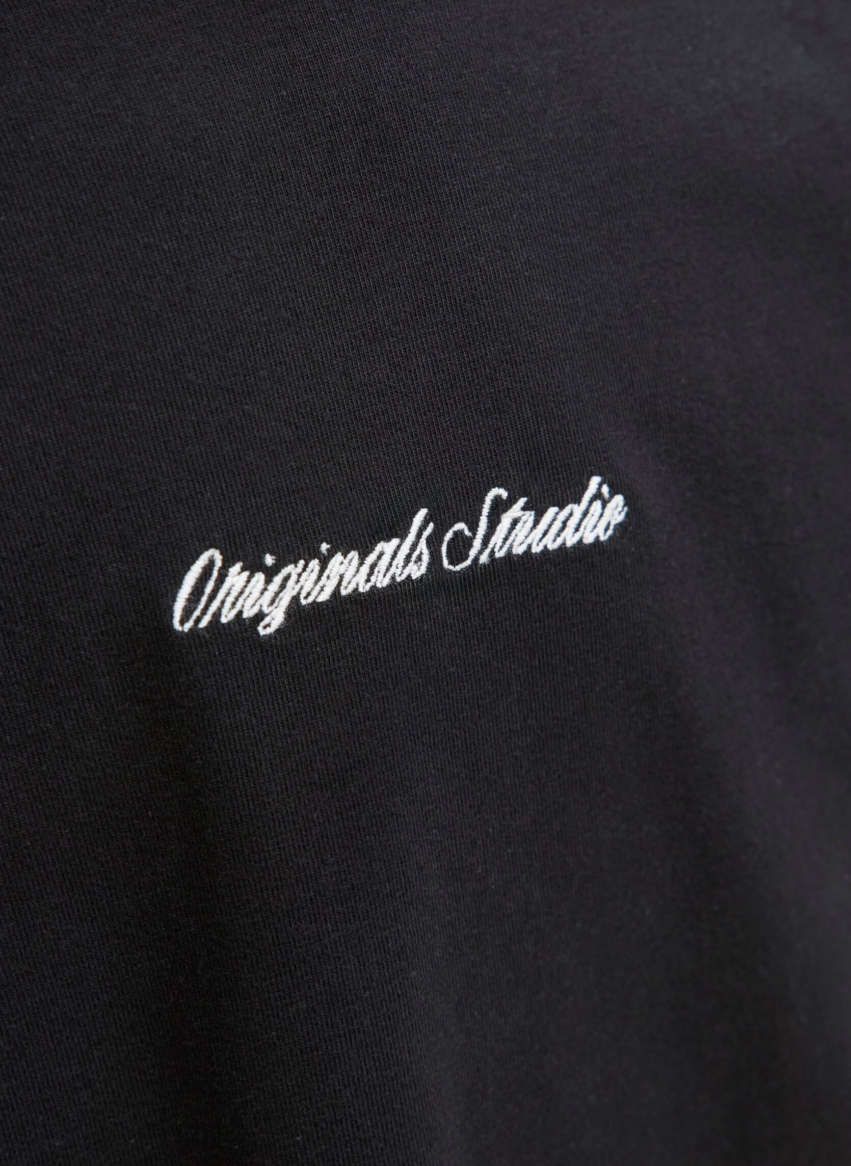 Tee-shirts manches longues Jornorrebro Emb Tee Ls Crew Neck Jnr garçon noir Jack & Jones Tee-shirts manches longues Jornorrebro Emb Tee Ls Crew Neck Jnr garçon noir BLACK