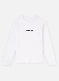 Tee-shirts manches longues Jornorrebro Emb Tee Ls Crew Neck Jnr garçon blanc Jack & Jones Tee-shirts manches longues Jornorrebro Emb Tee Ls Crew Neck Jnr garçon blanc BRIGHT WHITE
