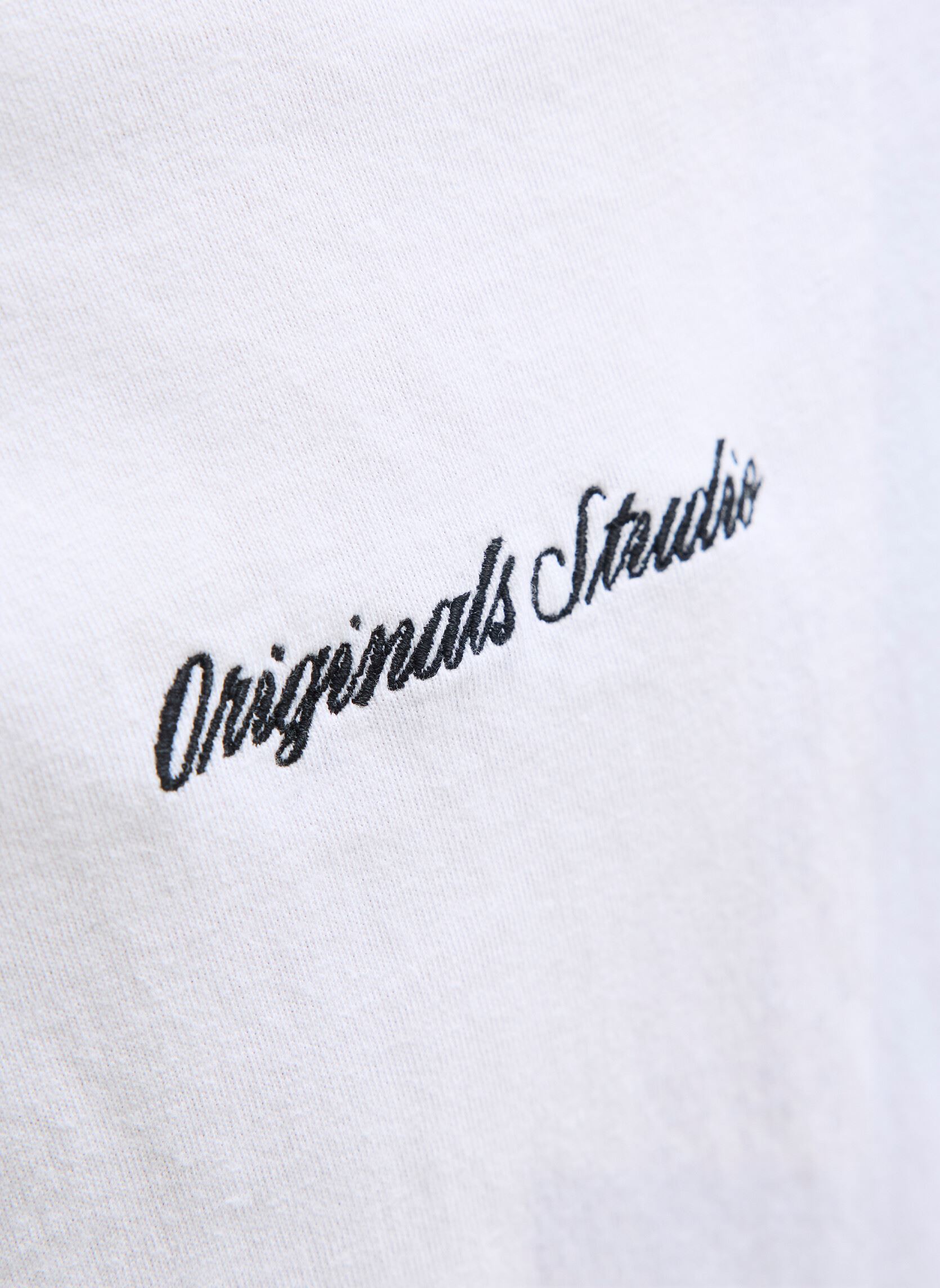 Tee-shirts manches courtes Jornorrebro Emb Tee Ss Cn Noos Jnr garçon blanc Jack & Jones Tee-shirts manches courtes Jornorrebro Emb Tee Ss Cn Noos Jnr garçon blanc BRIGHT WHITE