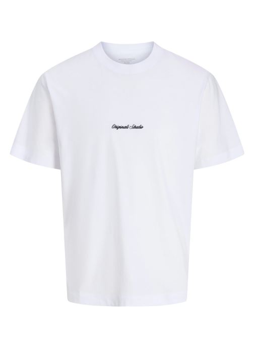 Jack & Jones Kurzarm-T-Shirts Jornorrebro Emb Tee Ss Cn Noos Jnr jungen weiß